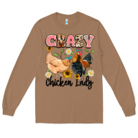 Toasted Coconut crazy chicken lady Long Sleeve Tee - Artiststas