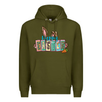 Army Green Happy Easter Easter Day Premium Hoodie - CowGirlArtShop