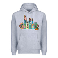 Heather Grey Happy Easter Easter Day Premium Hoodie - CowGirlArtShop