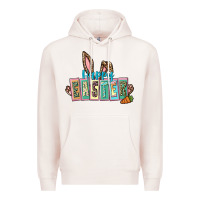 Pale Pink Happy Easter Easter Day Premium Hoodie - CowGirlArtShop