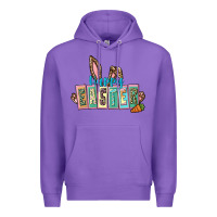 Purple Happy Easter Easter Day Premium Hoodie - CowGirlArtShop