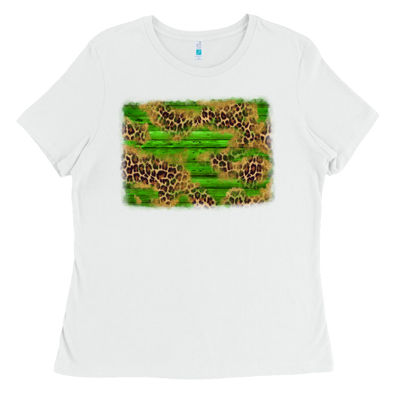 Western Leopard Distressed Background Ladies Tee by AdoDesignShop | Teevron