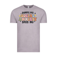 Vintage Zinc sorry my social anxiety says no Vintage Tee - MaliasSmallBusiness
