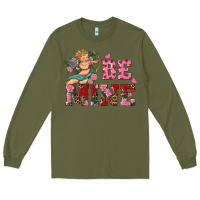Army Green be mine cupid Long Sleeve Tee - RanaPortraitStore