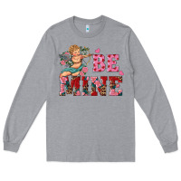 Heather Grey be mine cupid Long Sleeve Tee - RanaPortraitStore