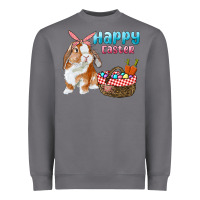 Storm Happy Easter Bunny And Egg Basket Heavyweight Sweatshirt - RanaPortraitStore