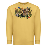 Antique Gold army mom Premium Sweatshirt - FaDigitalArtStudio