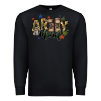 Black army mom Premium Sweatshirt - FaDigitalArtStudio
