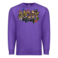 Purple army mom Premium Sweatshirt - FaDigitalArtStudio