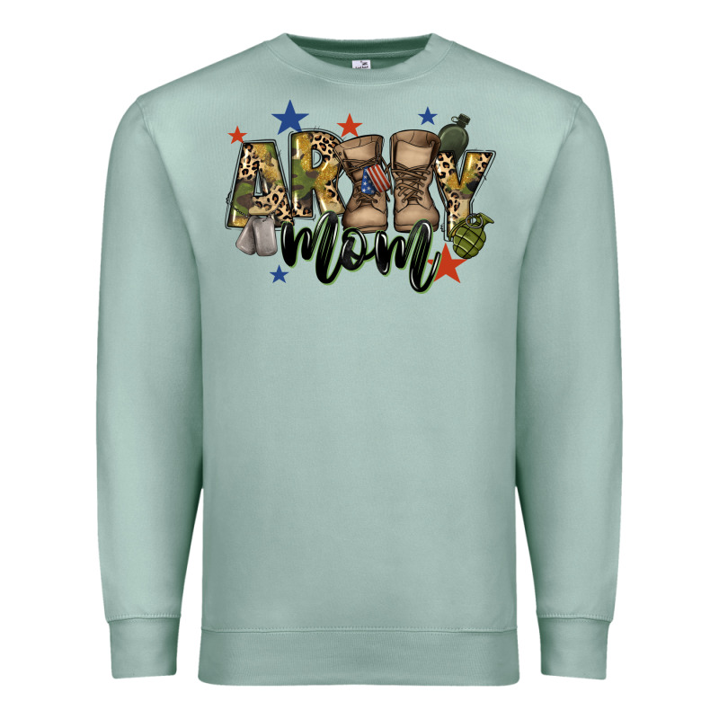 Army Mom Premium Sweatshirt by FaDigitalArtStudio | Teevron