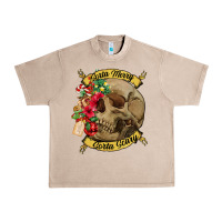 French Oak Sorta merry sorta scary skull Urban Heavy Tee - NancyCooperArtShop