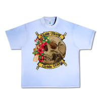 Grape Ice Sorta merry sorta scary skull Urban Heavy Tee - NancyCooperArtShop