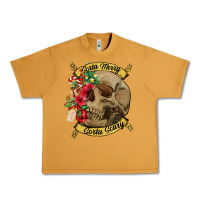 Peanut Butter Sorta merry sorta scary skull Urban Heavy Tee - NancyCooperArtShop