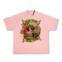 Salmon Sorta merry sorta scary skull Urban Heavy Tee - NancyCooperArtShop