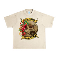 Sandshell Sorta merry sorta scary skull Urban Heavy Tee - NancyCooperArtShop
