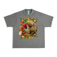 Tornado Sorta merry sorta scary skull Urban Heavy Tee - NancyCooperArtShop