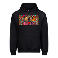 Black Nach Valentine Urban Hoodie - CowhideDigitalArt