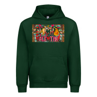 Forest Green Nach Valentine Urban Hoodie - CowhideDigitalArt