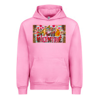 Fuchsia Pink Nach Valentine Urban Hoodie - CowhideDigitalArt