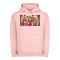 Pigment Salmon Nach Valentine Urban Hoodie - CowhideDigitalArt