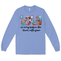 Colony Blue lola Long Sleeve Tee - Artiststas