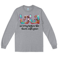 Heather Grey lola Long Sleeve Tee - Artiststas