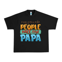 Black my favorite people call me papa Urban Heavy Tee - JahusDesignShop