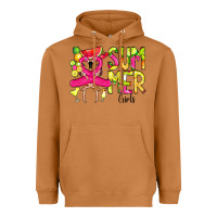 Meerkat Summer Girls Flamingo Heavyweight Hoodie - CowCowDesign