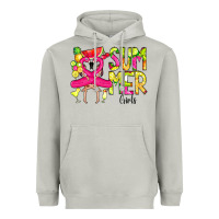 Moon Dust Summer Girls Flamingo Heavyweight Hoodie - CowCowDesign