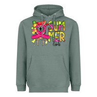 Sage Summer Girls Flamingo Heavyweight Hoodie - CowCowDesign