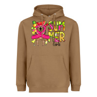 Toasted Coconut Summer Girls Flamingo Heavyweight Hoodie - CowCowDesign