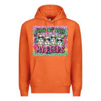 Carrot Easter Day Chilling with my peeps Premium Hoodie - CowGirlArtShop