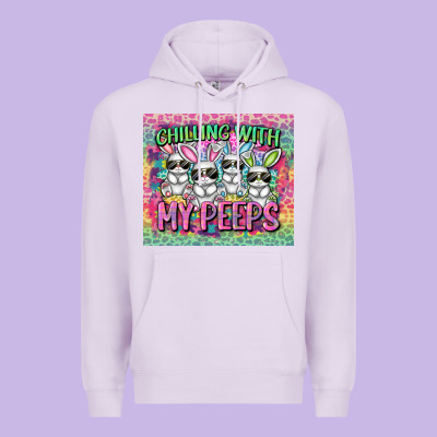 Easter Day Chilling With My Peeps Premium Hoodie Designed By Cowgirlartshop