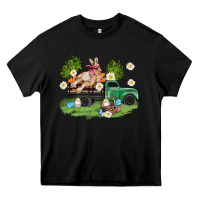 Black easter truck with bunny Heavy Core Tee - AdoDesignShop