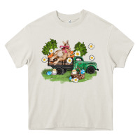 Cream easter truck with bunny Heavy Core Tee - AdoDesignShop