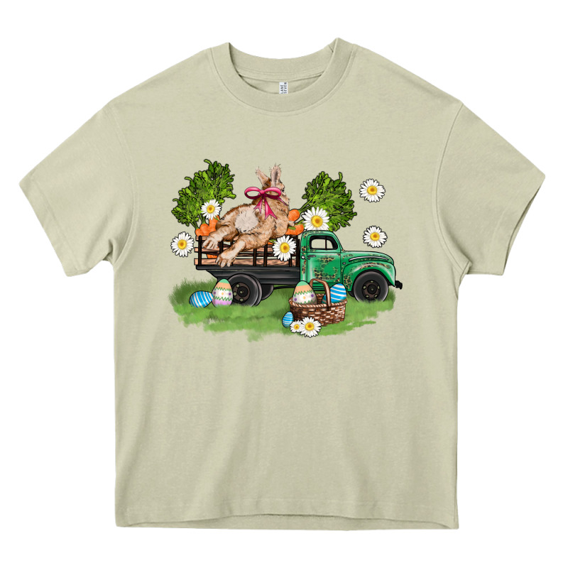 Easter Truck With Bunny Heavy Core Tee by AdoDesignShop | Teevron