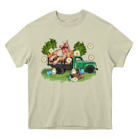 Mossy easter truck with bunny Heavy Core Tee - AdoDesignShop