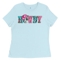 Baby Blue valentines day howdy and heart gift Ladies Tee - AdoDesignShop