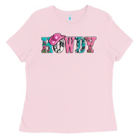 Bubblegum Pink valentines day howdy and heart gift Ladies Tee - AdoDesignShop