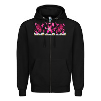 Black cancer ribbon with daisy Zipper Hoodie - TumblerDesignByShophia