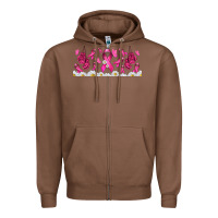 Chestnut cancer ribbon with daisy Zipper Hoodie - TumblerDesignByShophia