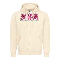 Sandshell cancer ribbon with daisy Zipper Hoodie - TumblerDesignByShophia