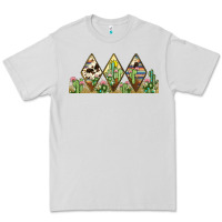 Dove Grey cactus cowhide serape Premium Tee - JahusDesignShop