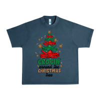 Midnight Navy crocin around the christmas tree Urban Heavy Tee - MaliasSmallBusiness