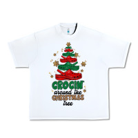 White crocin around the christmas tree Urban Heavy Tee - MaliasSmallBusiness