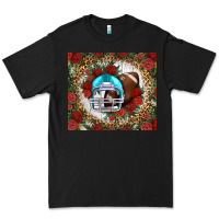 Black american football helmet and leopard Premium Tee - NancyCooperArtShop