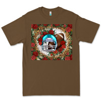 Cacao american football helmet and leopard Premium Tee - NancyCooperArtShop