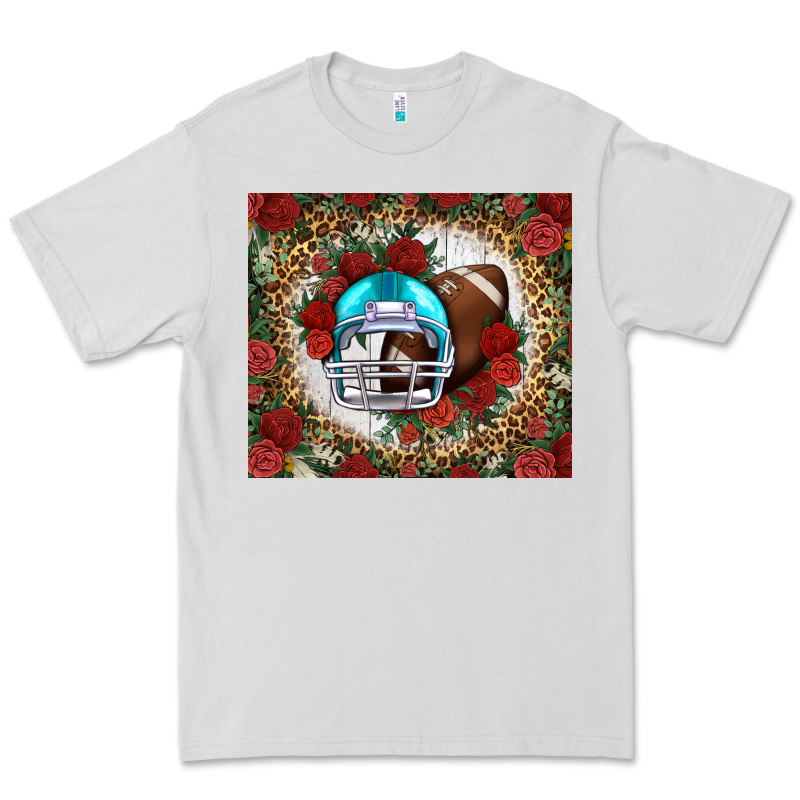 American Football Helmet And Leopard Premium Tee by NancyCooperArtShop | Teevron