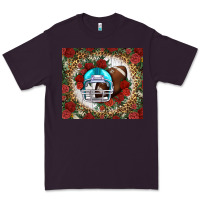 Plum american football helmet and leopard Premium Tee - NancyCooperArtShop