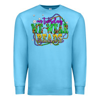 Ocean Blue on tuesday we wear beads olivia Premium Sweatshirt - OliviaCreatesArt